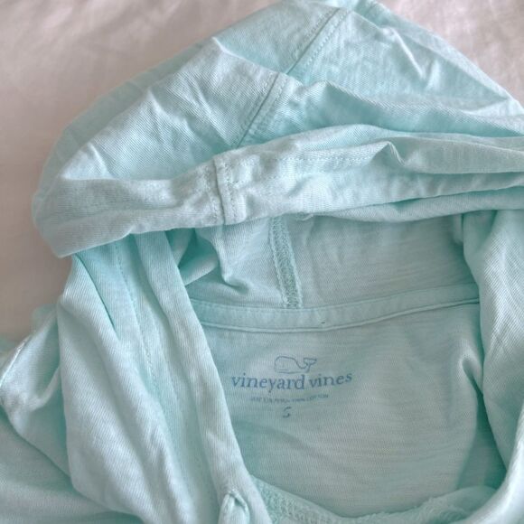 Vineyard vines aqua hoodie shirt size S - Picture 3 of 5